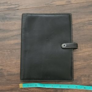 Coach notebook with credit card slots